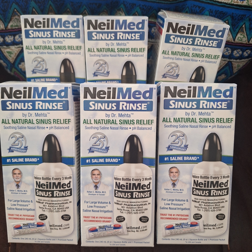 6 Boxes NeilMed Sinus Rinse Kit